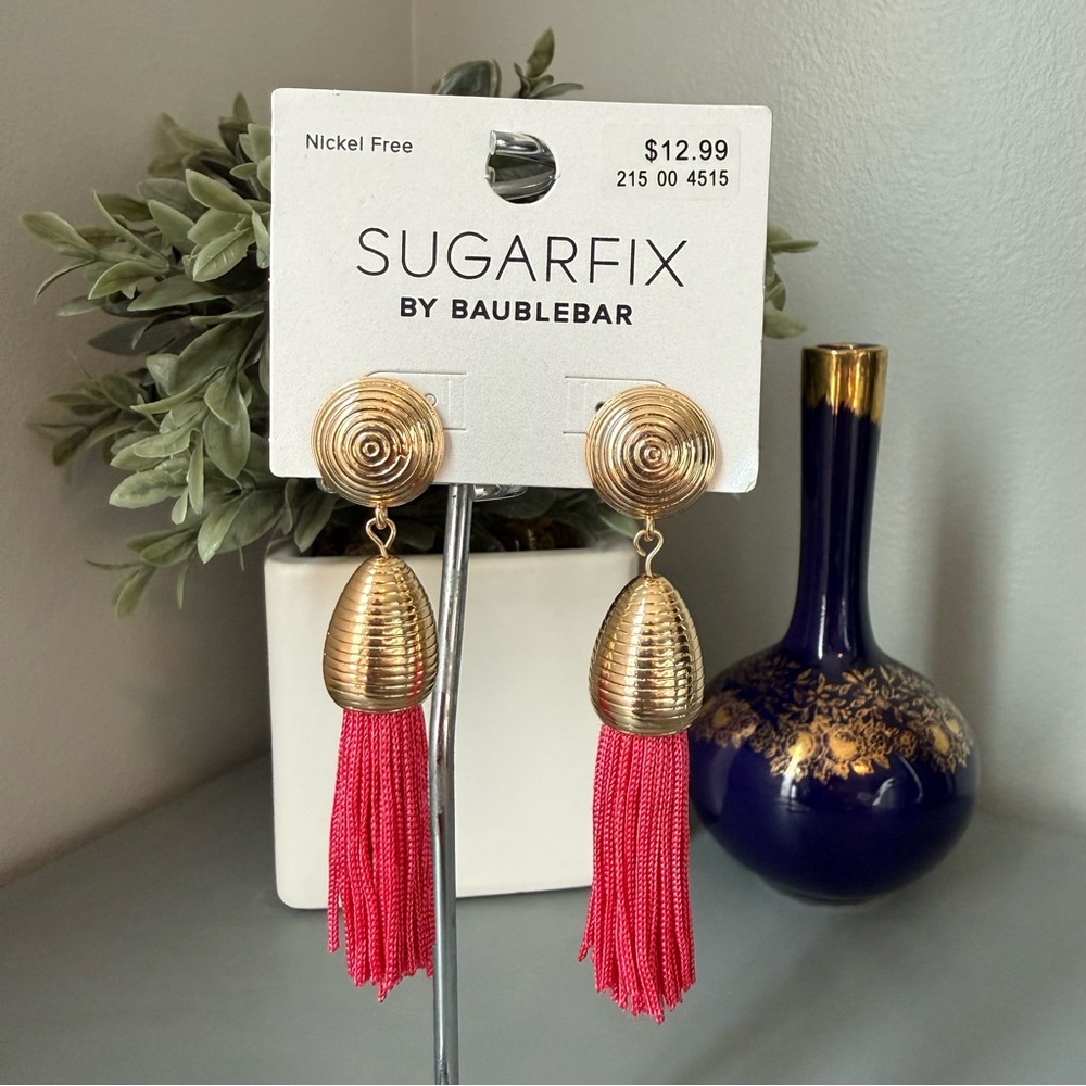 ✨3/$25 Sugarfix by Baublebar Threaded Tassel Dropdown Earrnings